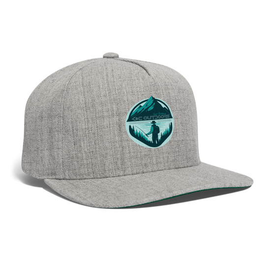 K & C Snapback Hat - heather gray