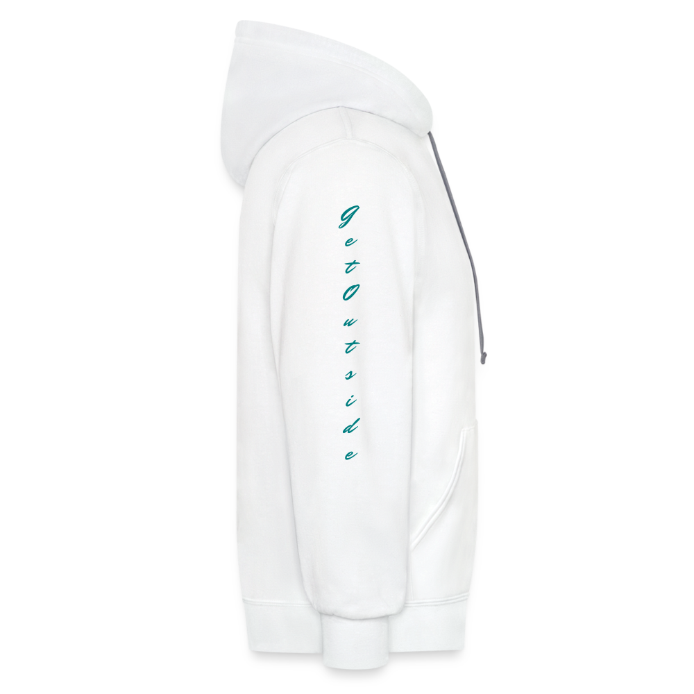 K & C Contrast Hoodie Unisex - white/gray