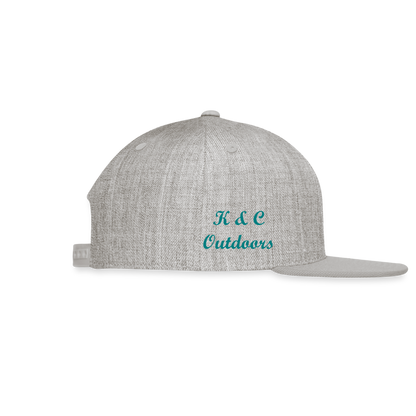 K & C Snapback Hat - heather gray