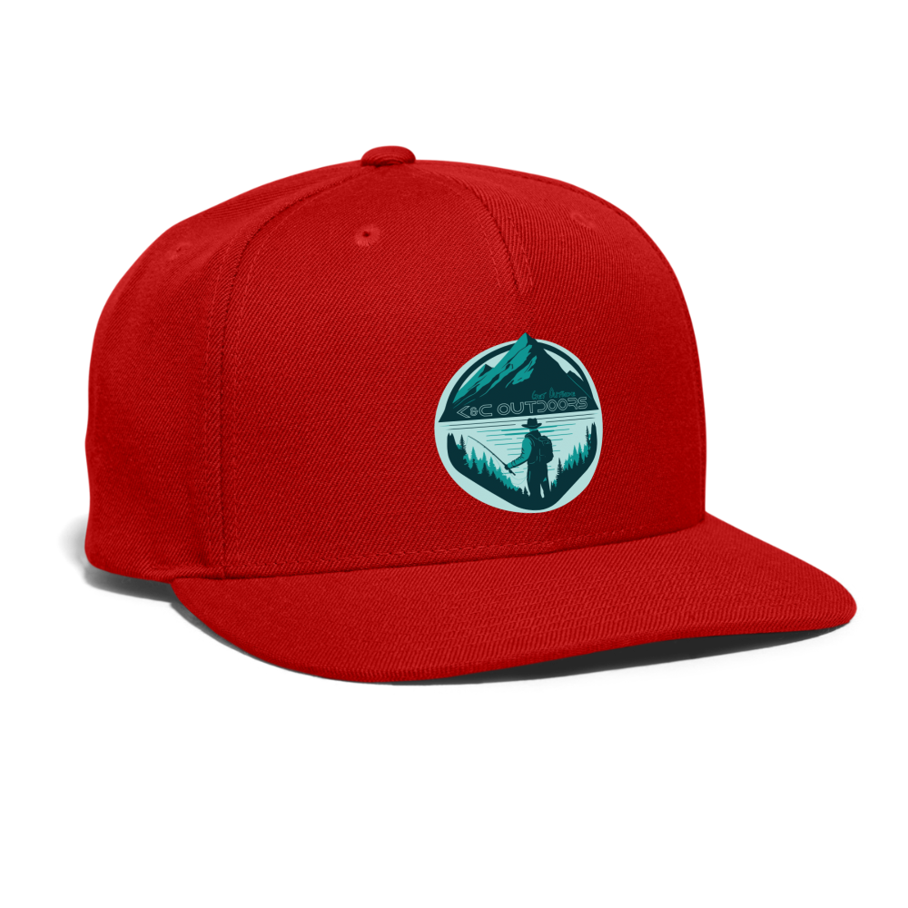 K & C Snapback Hat - red