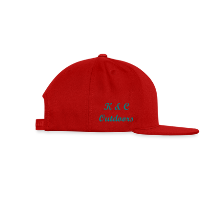 K & C Snapback Hat - red