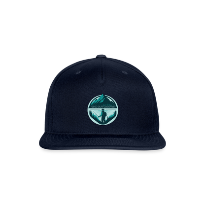 K & C Snapback Hat - navy