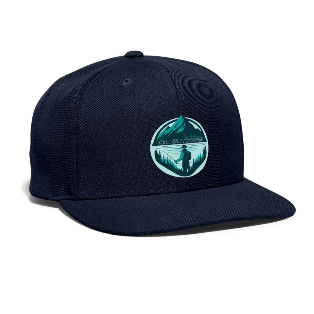 K & C Snapback Hat - navy