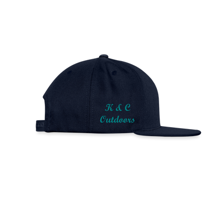 K & C Snapback Hat - navy