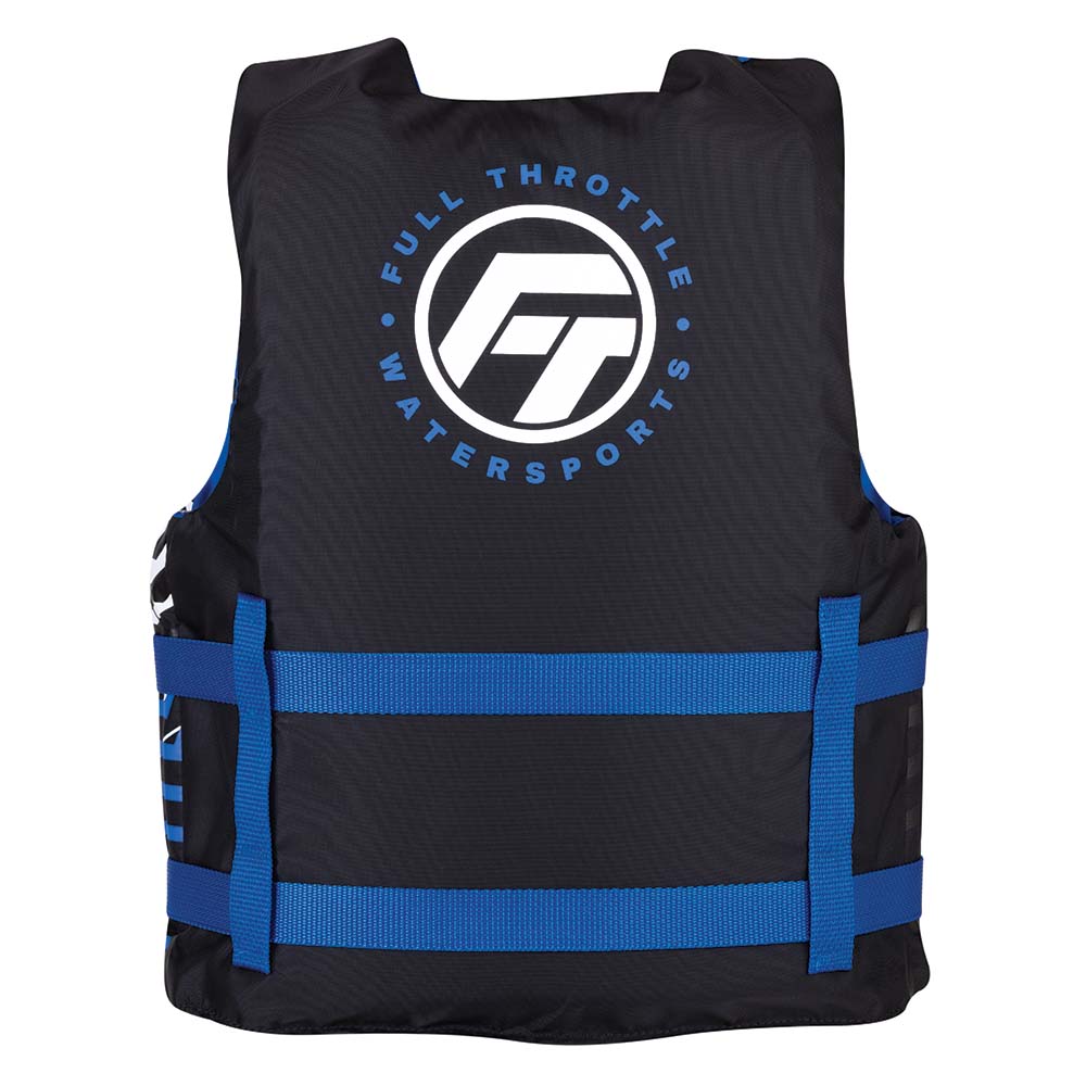 Full Throttle Youth Nylon Life Jacket - Blue/Black [112200-500-002-22]