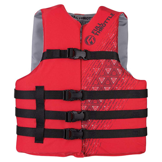 Full Throttle Adult Universal Ski Life Jacket - Red [112000-100-004-22]